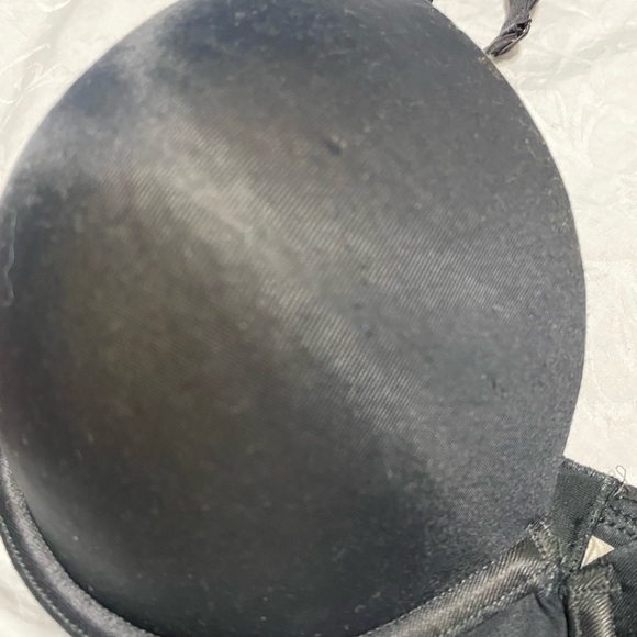 Gilligan & O’Malley Black Bra Size 36DD 36E Padded Clasp Area Used Condition - Picture 7 of 7